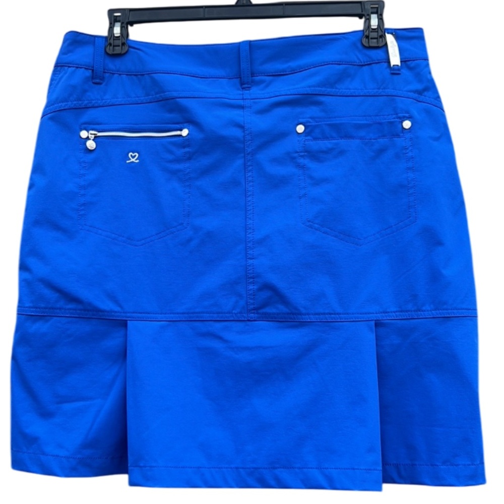 Daily Sports Vibrant Blue Golf Athletic Skort with Zipper Pockets Size 14